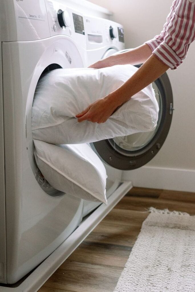 how to wash pillows
