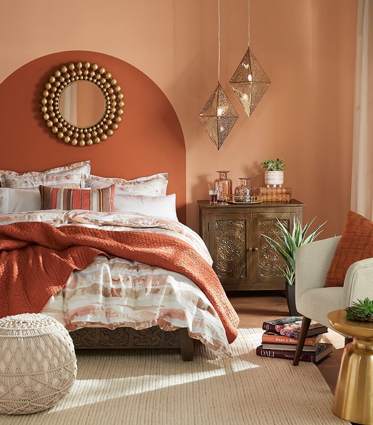 two colour combination for bedroom walls