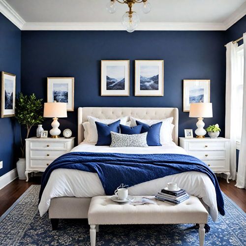 two colour combination for bedroom walls