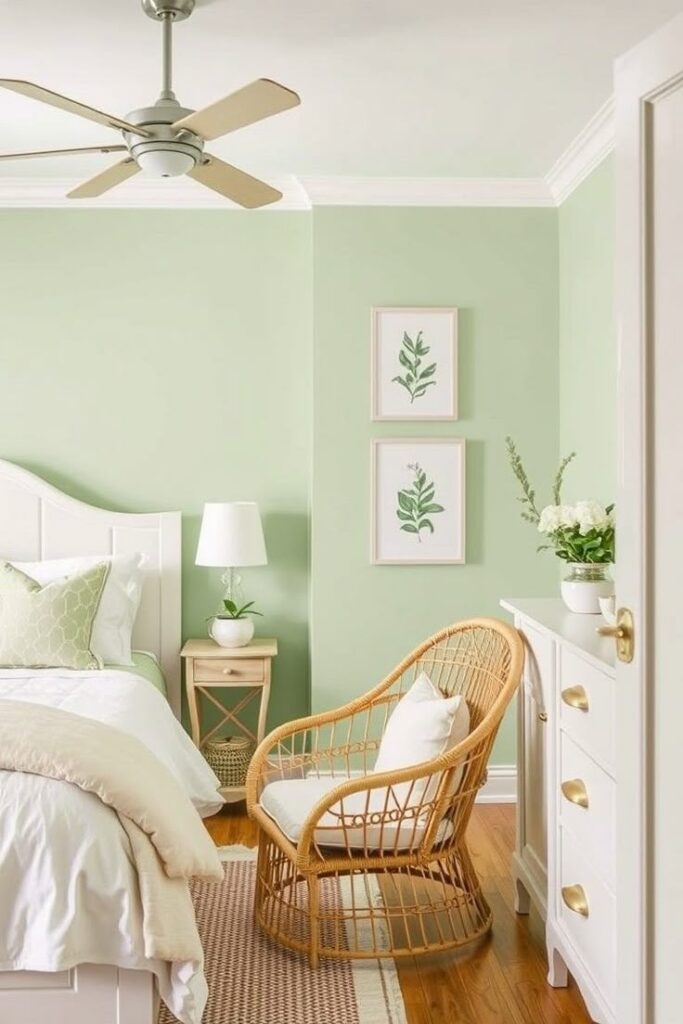 two colour combination for bedroom walls