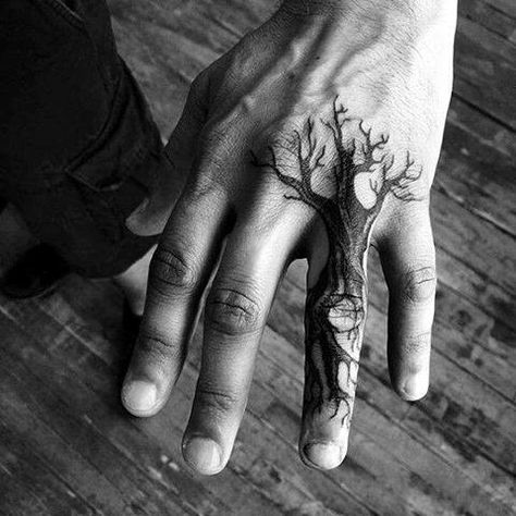 hand tattoos for men